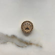 Herraje Corona Rx  2.6gr / 1.5cm / Circones Negros  Oro Rosa &