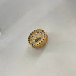 Herraje Corona Rx  2.6gr / 1.5cm / Circones Negros  Oro Amarillo &