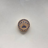 Herraje Corona Rx  2.7gr / 1.5cm / Circones Azules  Oro Rosa &