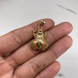 Dije Rana 8.45gr / 3.5cm / Circones Colores Oro Amarillo &