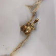 Dije Rana 8.45gr / 3.5cm / Circones Colores Oro Amarillo &