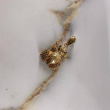 Dije Rana 8.45gr / 3.5cm / Circones Colores Oro Amarillo &