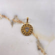 Dije Medalla Corona Rx 7.1gr / 3.5cm / Circones Blancos Negros Dos Oros Amarillo Blanco &