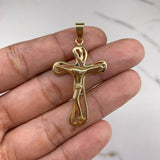 Dije Cruz Cristo  4.7gr / 5cm / Abstracto  Oro Amarillo &
