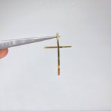Dije Cruz 2.25gr / 4cm / Lisa Oro Amarillo &