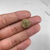 Herraje San Benito Tambor  1.05gr / 1.5cm / Liso  Oro Amarillo &