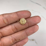 Herraje San Benito  0.75gr / 1.5cm / Liso  Oro Amarillo &