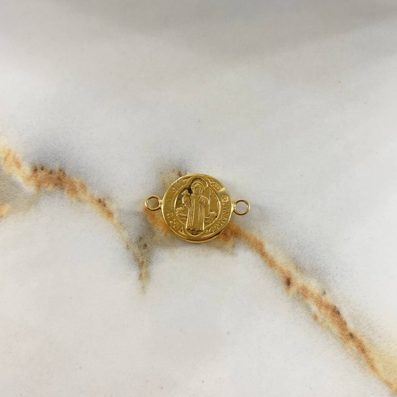 Herraje San Benito  1.1gr / 2cm / Liso  Oro Amarillo &