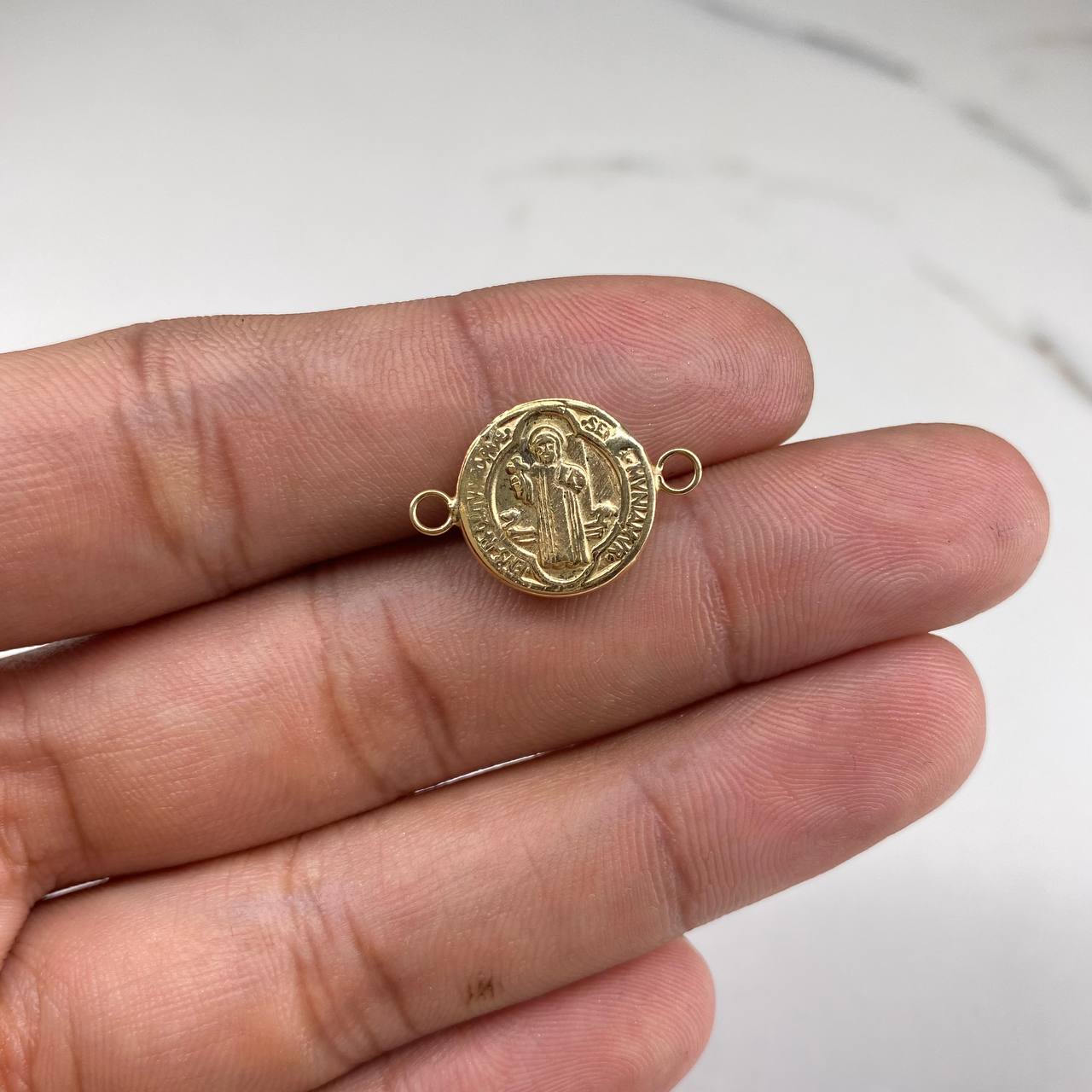 Herraje San Benito  1.1gr / 2cm / Liso  Oro Amarillo &