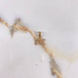 Dije Fe 1gr / 1.5cm / Circones Blancos  Oro Amarillo &