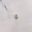 Herraje Ancla  0.5gr / 1cm / Circones Blancos  Oro Amarillo &