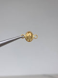 Herraje Virgen Milagrosa  0.2gr / 1cm / Liso  Oro Amarillo &