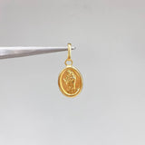 Dije Virgen del Carmen  0.6gr / 1.5cm / Troquelado  Oro Amarillo &
