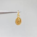 Dije Virgen del Carmen  0.3gr / 1.5cm / Troquelado  Oro Amarillo &
