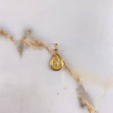 Dije Gota Virgen del Carmen  0.75gr / 2.5cm / Troquelado  Oro Amarillo &