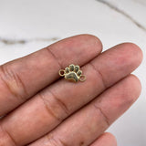 Herraje Huella  0.45gr / 1cm / Liso  Oro Amarillo &