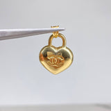 Dije Corazon CC 1.65gr / 2.5cm / Troquelado Liso  Oro Amarillo &