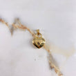 Dije Corazon CH 1.5gr / 2.5cm / Troquelado Liso  Oro Amarillo &
