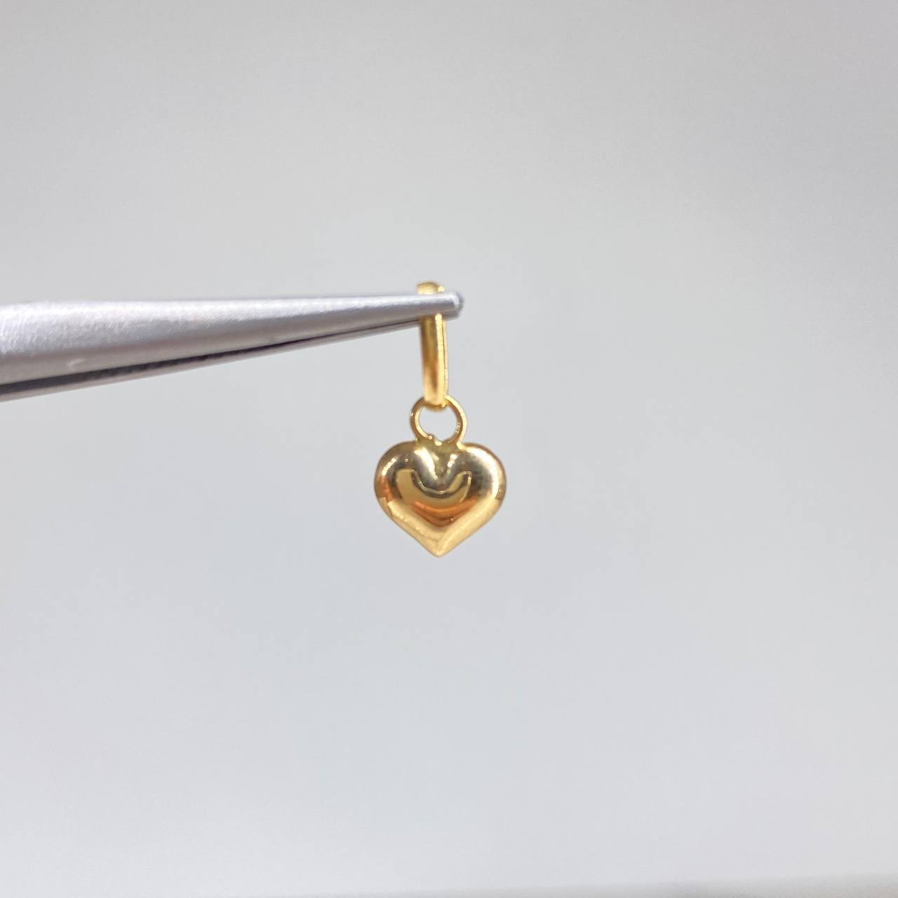Dije Corazon  0.35gr / 1.5cm / Liso  Oro Amarillo &