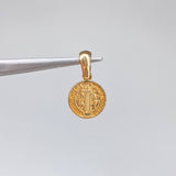 Dije San Benito  1.2gr / 1.5cm / Liso  Oro Rosa &