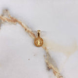 Dije San Benito  1.2gr / 1.5cm / Liso  Oro Rosa &