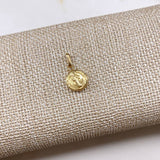Dije San Benito  0.85gr / 2cm / Troquelado Liso  Oro Amarillo &