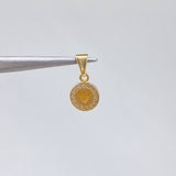 Dije EA 0.55gr / 1.5cm-Circones Blancos  Oro Amarillo &