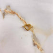 Herraje Silueta Corazon  1gr / 1.5cm-Liso  Oro Amarillo &