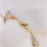 Herraje Corazon  0.4gr / 1cm-Liso Soplado Oro Amarillo &