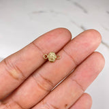 Herraje Virgen de Guadalupe 0.25gr / 1cm-Liso Oro Amarillo $