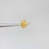 Herraje Silueta Virgen de Guadalupe 0.2gr / 1cm-Liso Oro Amarillo &