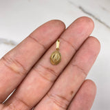Dije Virgen Milagrosa 0.7gr / 1.5cm / Troquelado Diamantado Oro Amarillo &