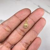 Dije Virgen Milagrosa 0.6gr / 1.5cm / Troquelado Oro Amarillo &