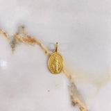 Dije Virgen Milagrosa 3.9gr / 3cm / Macizo Oro Amarillo &