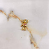 Dije Oso 2.25gr / 2.5cm / Corazon Circones Negro Fucsia Blanco Oro Amarillo &