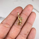 Dije Oso 1.8gr / 2.5cm / Circones Fucsia Negro Oro Amarillo &