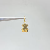 Dije Oso TS 0.7gr / 2cm / Liso  Oro Amarillo &