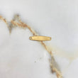 Herraje Placa   0.6gr / 2.5cm / Lisa Oro Amarillo &