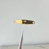 Herraje Placa   0.6gr / 2.5cm / Lisa Oro Amarillo &
