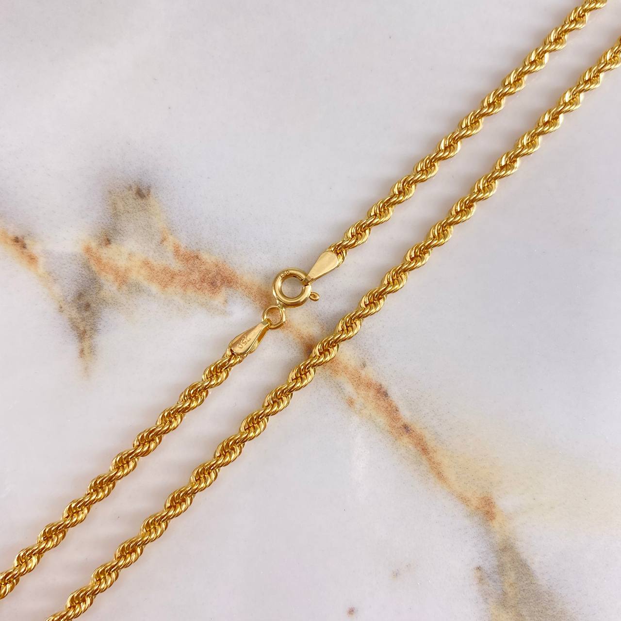 Cadena Lazo 5gr / 60cm / 3.25mm Oro Amarillo +3 &