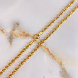 Cadena Lazo 5gr / 60cm / 3.25mm Oro Amarillo +3 &