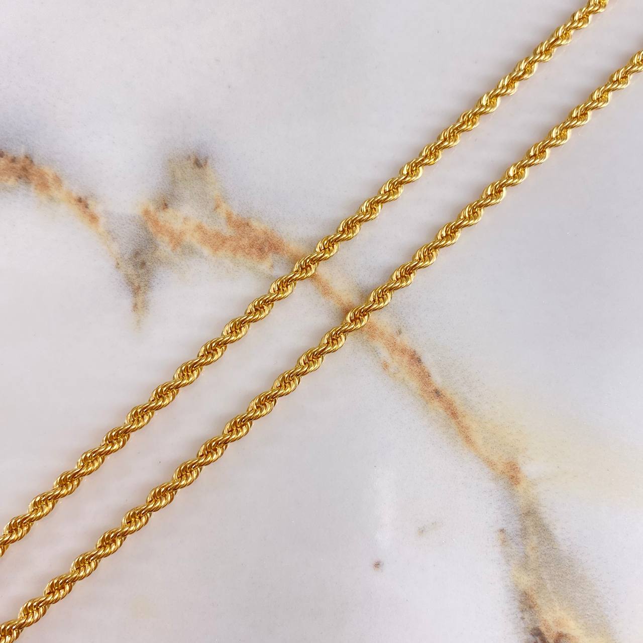 Cadena Lazo 5gr / 60cm / 3.25mm Oro Amarillo +3 &