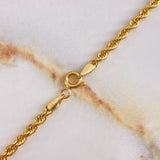 Cadena Lazo 5gr / 60cm / 3.25mm Oro Amarillo +3 &