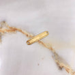 Herraje Placa Rectangular  0.6gr / 2.5cm / Lisa Lineas Oro Amarillo &