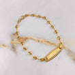 Pulso Bebé GC 1.6gr / 16cm / Placa Ovalada Relieve  Oro Amarillo &