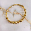 Pulso Aro Militar  7.85gr / 18cm / Bola 4-5-6-7-8 Diamantado  Oro Amarillo &