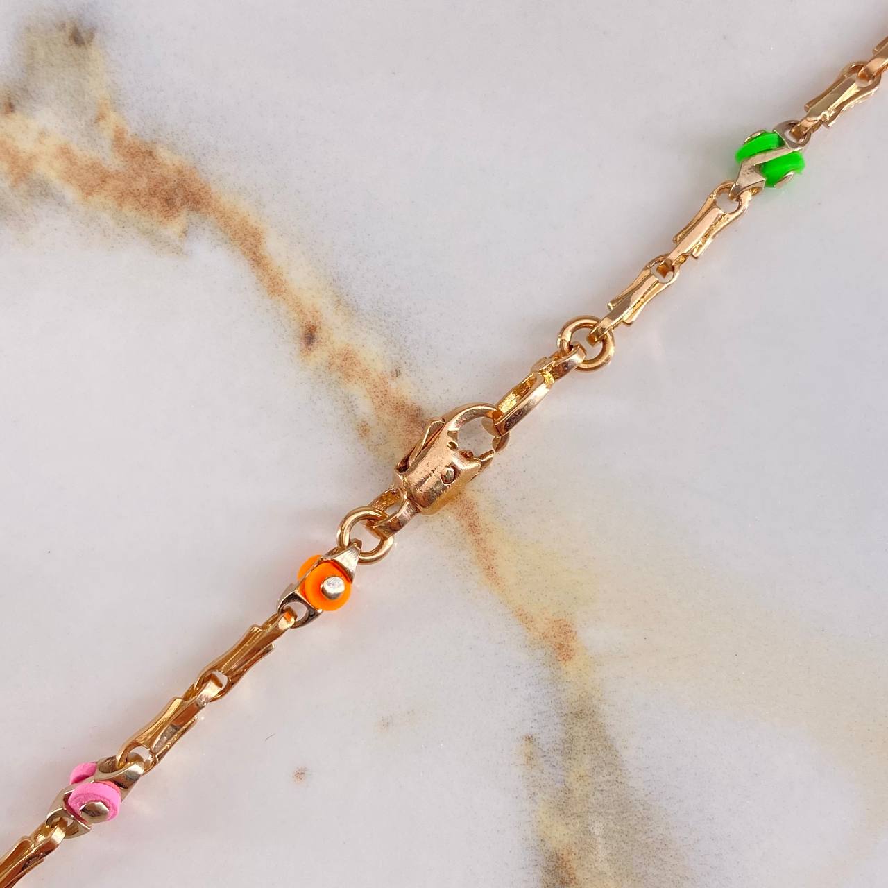 Cadena Rustica Mediterrania  25.25gr / 60cm / 2.2mm Cauchos  Oro Rosa &