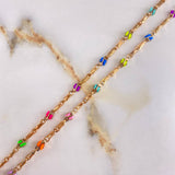 Cadena Rustica Mediterrania  25.25gr / 60cm / 2.2mm Cauchos  Oro Rosa &