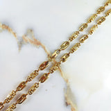 Cadena Rustica GC 13.75gr / 55cm / Barril Escamada Oro Amarillo &