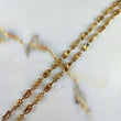 Cadena Rustica GC 13.75gr / 55cm / Barril Escamada Oro Amarillo &